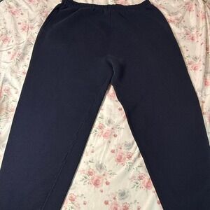 Vintage Cheetah‎ Navy Blue Sweatpants Size M Elastic Waist 90s Casual Pants